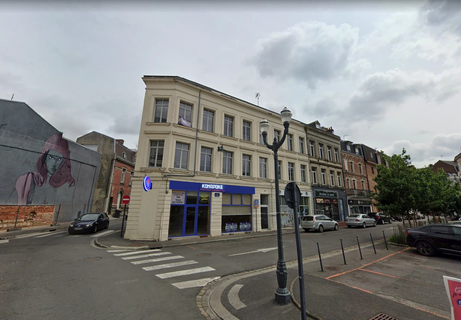 Photomontage de projet de la devanture Konapoke à Saint-Quentin, extrait de la déclaration préalable de 2023